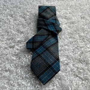 Egara Men’s Blue Plaid Tie